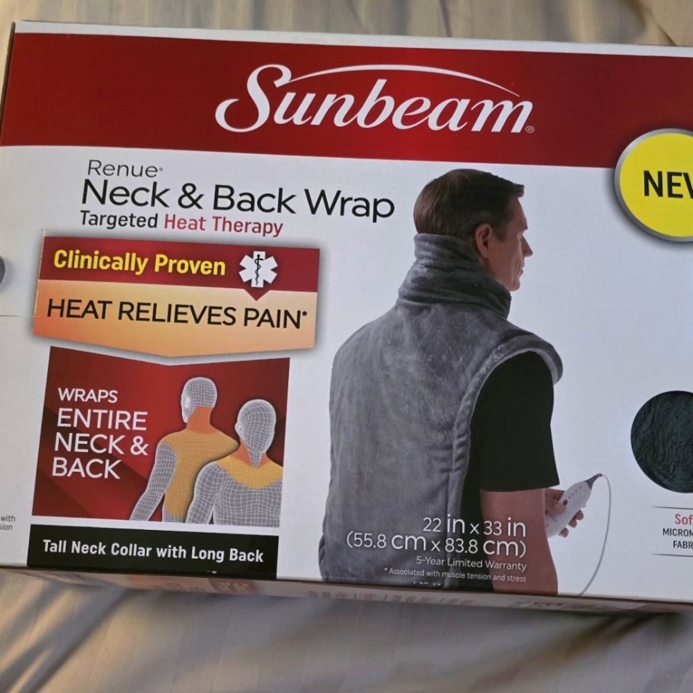 Sunbeam Gray Neck & Back Wrap